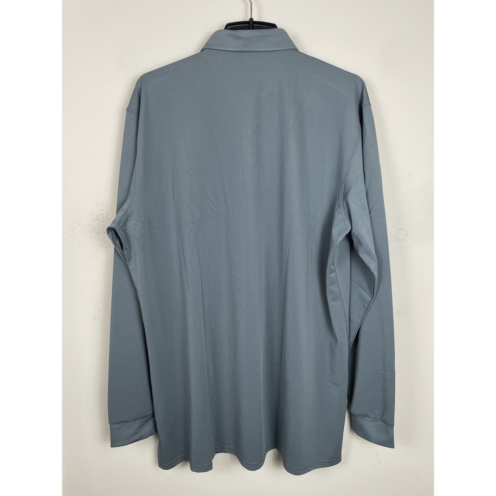 NEW Holderness & Bourne Abbott Polo Shirt Mens XXL Ivy Gray Long Sleeve Golf - Picture 3 of 9